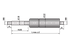 Gasdruckfeder ohne Anschlüsse Typ 10/22-3, 350 N, 354 mm GartenShop24 - Hochwertige Gartengeräte