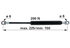 Gasdruckfeder für Dachluke 200 N, Länge 225 mm, anstelle von Case IH 3399422R3 GartenShop24 - Hochwertige Gartengeräte