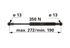 Stabilus Gasdruckfeder für Türe 350 N, Länge 272 mm – passend für Case IH 3232937R1 Stabilus