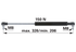 Gasdruckfeder für Heckscheibe 150 N Länge 326 mm anstelle von Case IH 252550A2 GartenShop24 - Hochwertige Gartengeräte