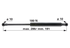 Stabilus Gasdruckfeder für Türe, 180 N, 286 mm, anstelle CNH 87352613 Stabilus
