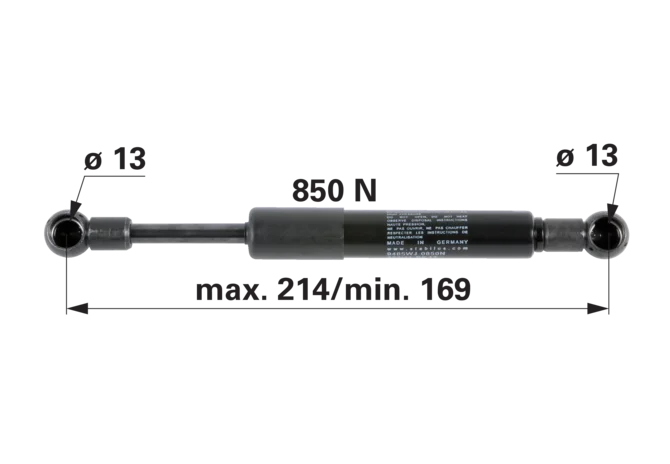 Stabilus Gasdruckfeder für Türe, anstelle von CNH 87374182 Stabilus