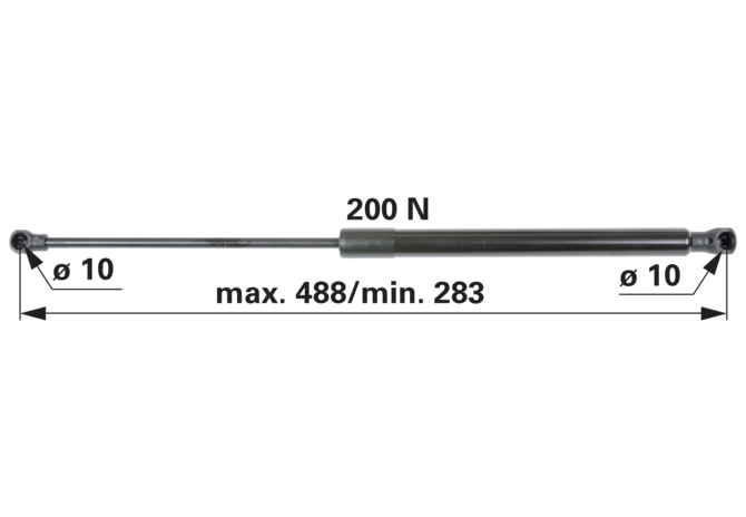 Stabilus Gasdruckfeder für Heckscheibe, anstelle CNH 82022486 Stabilus