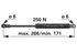 Gasdruckfeder für Türe 250 N, Länge 266 mm – passend für David Brown K311288 GartenShop24 - Hochwertige Gartengeräte