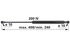 Stabilus Gasdruckfeder für Front- und Heckscheibe, 200 N, Länge 408 mm, anstelle Deutz-Fahr 0.009.8629.2 Stabilus