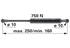 Stabilus Gasdruckfeder für Türe, 750 N, Länge 250 mm, passend für Deutz-Fahr 04429617 Stabilus