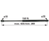 Gasdruckfeder für Heckscheibe 150 N, Länge 425 mm, passend für John Deere AL30141 GartenShop24 - Hochwertige Gartengeräte