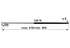 Gasdruckfeder für Frontscheibe, 130 N, Länge 810 mm, anstelle von John Deere AL64477 GartenShop24 - Hochwertige Gartengeräte