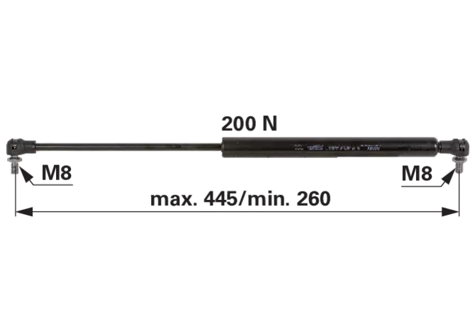 Stabilus Gasdruckfeder für Heckscheibe anstelle von SLH 0.010.6267.0 Stabilus