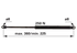 Gasdruckfeder 250 N, Länge 360 mm, anstelle von Mauser 6-100.25.360 GartenShop24 - Hochwertige Gartengeräte