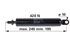 Stabilus Gasdruckfeder für Lenksäule, anstelle von CNH 87710003 Stabilus