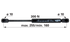 Gasdruckfeder 300 N, Länge 255 mm, anstelle von Steyr 149800210730 GartenShop24 - Hochwertige Gartengeräte