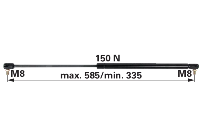 Gasdruckfeder für Frontscheibe anstelle von Steyr 1-99-976-065 GartenShop24 - Hochwertige Gartengeräte