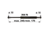 Stabilus Gasdruckfeder für Türe, 350 N, Länge 245 mm, anstelle von John Deere AL174358 Stabilus