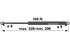 Stabilus Gasdruckfeder für Türe, 100 N, Länge 328 mm Stabilus