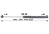 Stabilus Gasdruckfeder 100 N, Länge 360 mm, anstelle von Mauser 6-100.10.360 Stabilus
