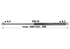 Stabilus Gasdruckfeder 200 N Länge 500 mm (Ersatz für Mauser 6-100.20.505) Stabilus