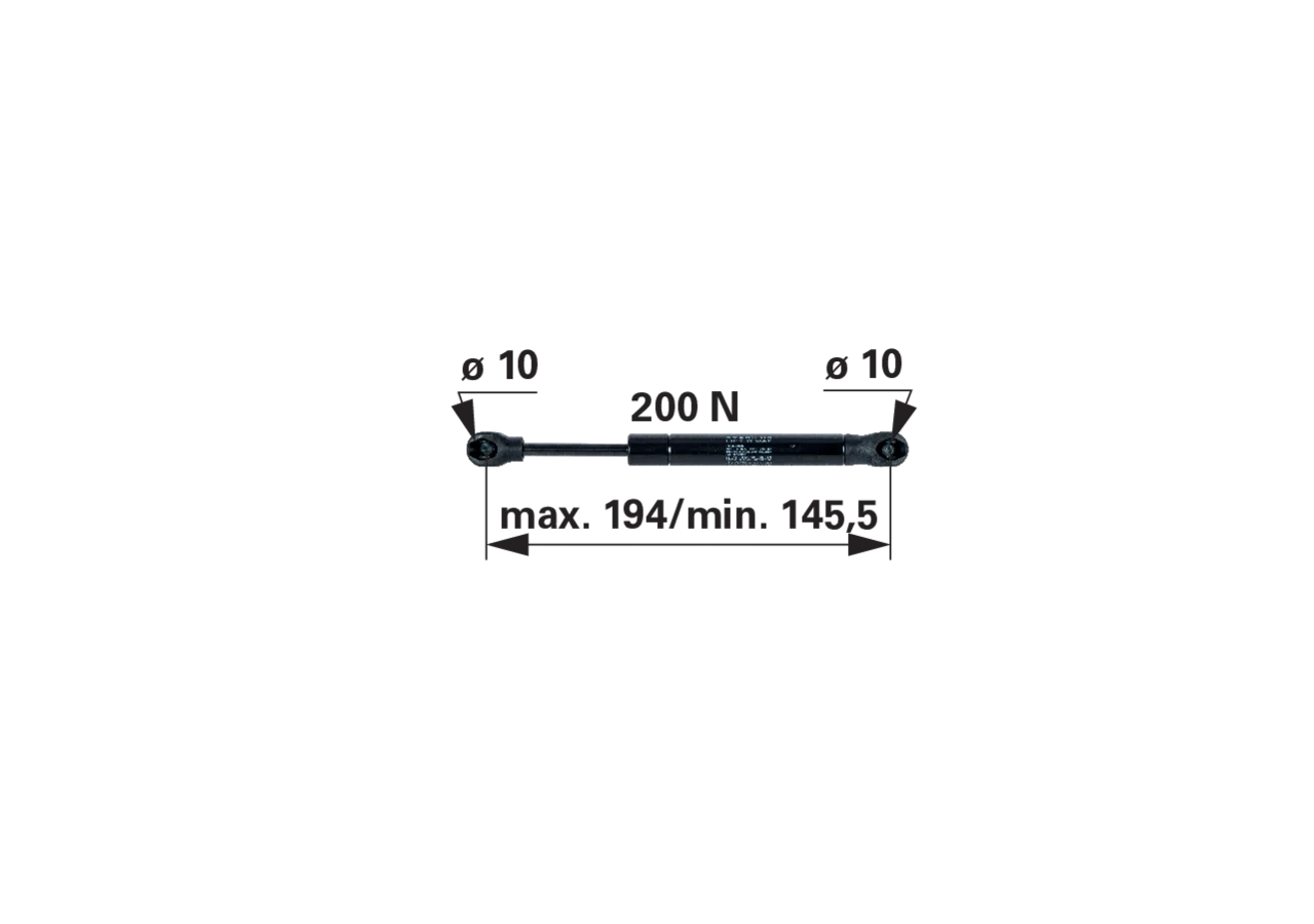 Stabilus Gasdruckfeder für Dachluke anstelle von CNH 51675374 Stabilus