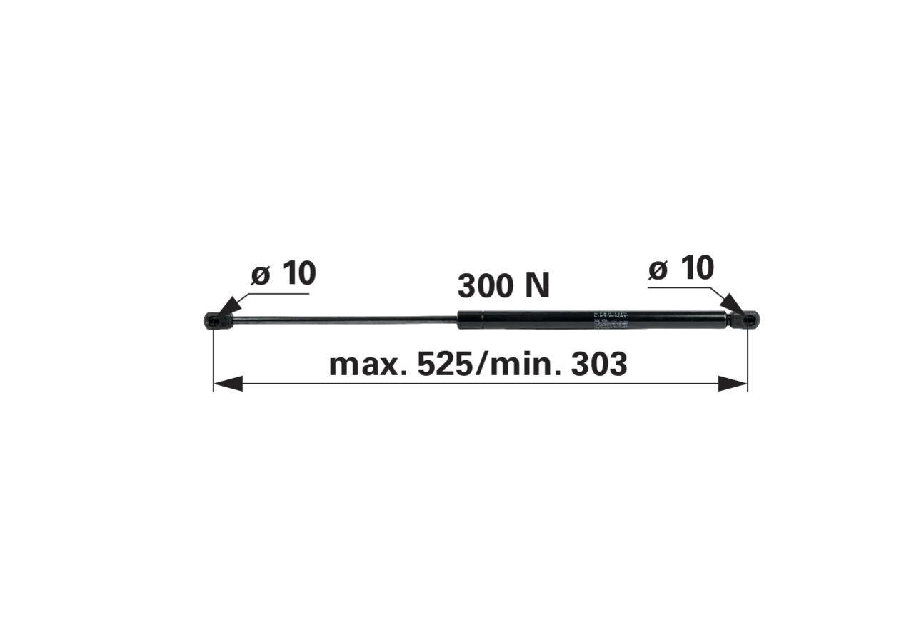 Stabilus Gasdruckfeder für Motorhaube passend für Fendt H117500020211 Stabilus