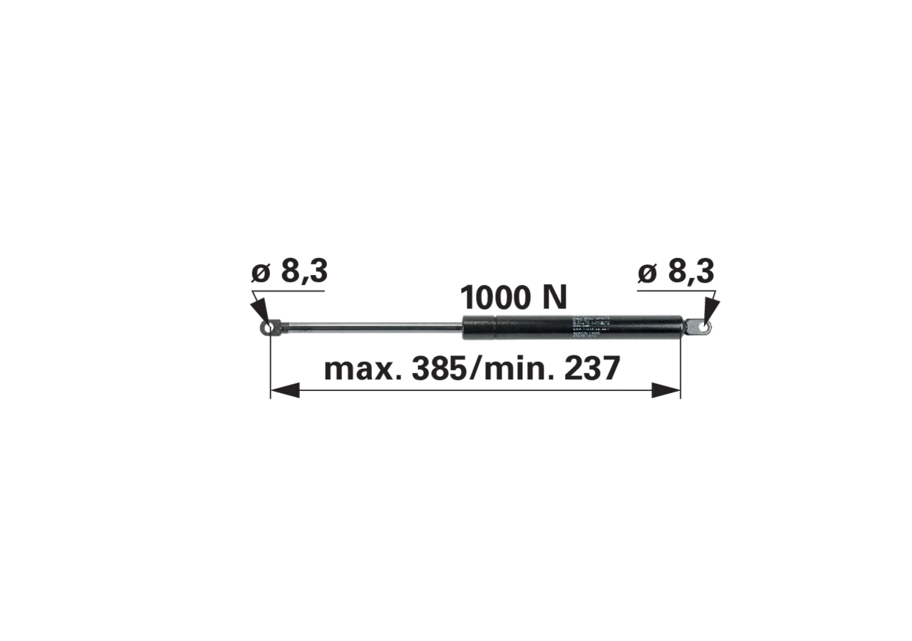 Stabilus Gasdruckfeder für Motorhaube passend für Fendt H339500020162 Stabilus