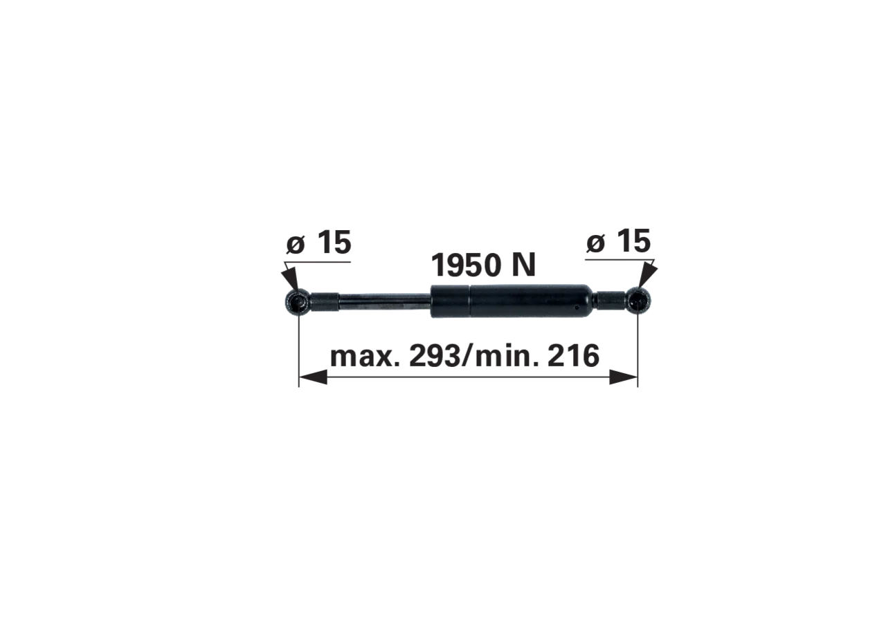Stabilus Gasdruckfeder für Motorhaube passend für Fendt H416500022110 Stabilus