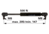 Stabilus Gasdruckfeder für Türe 500 N Länge 205 mm Stabilus