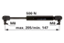 Stabilus Gasdruckfeder für Türe 500 N Länge 205 mm Stabilus