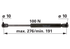 Stabilus Gasdruckfeder für Dachluke – Ersatz für CNH 1-99-976-036 Stabilus