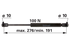 Stabilus Gasdruckfeder für Dachluke – Ersatz für CNH 1-99-976-036 Stabilus