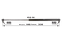Stabilus Gasdruckfeder für Frontscheibe, 150 N, Länge 585 mm Stabilus