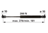 Stabilus Gasdruckfeder für Tür und Frontscheibe anstelle von Fendt F258514210020 Stabilus