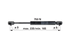 Stabilus Gasdruckfeder für Türe, 750 N, Länge 235 mm Stabilus