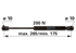 Stabilus Gasdruckfeder für Türe 200 N anstelle von SLH 0.008.2737.3 Stabilus