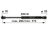 Stabilus Gasdruckfeder für Türe 200 N anstelle von SLH 0.008.2737.3 Stabilus