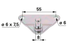 Stabilus Winkelblech mit Bolzen, Länge 69 mm Stabilus