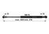 Stabilus Gasdruckfeder für Türe, 180 N, Länge 324 mm, anstelle CNH 84272165 Stabilus