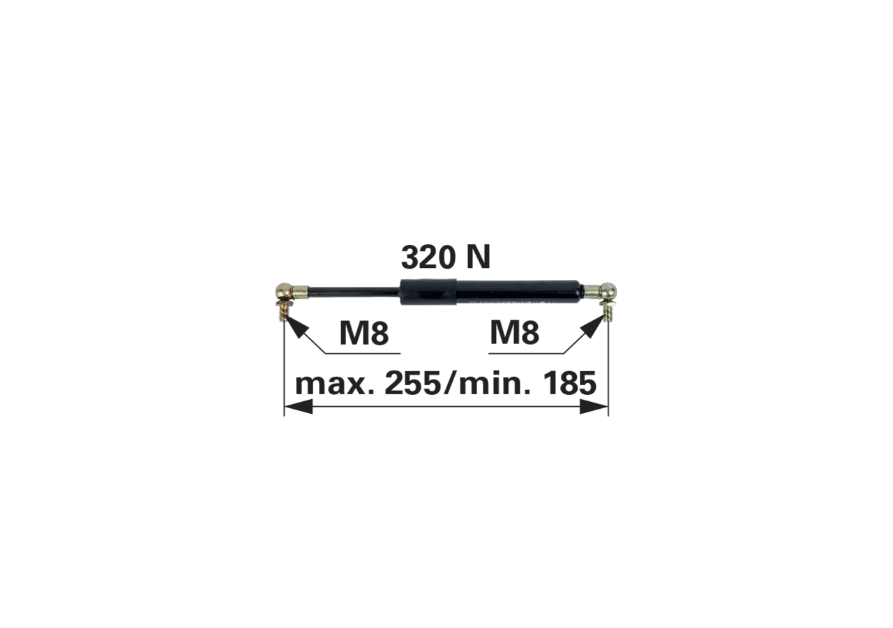 Gasdruckfeder für Tür CNH 90459058 GartenShop24 - Hochwertige Gartengeräte