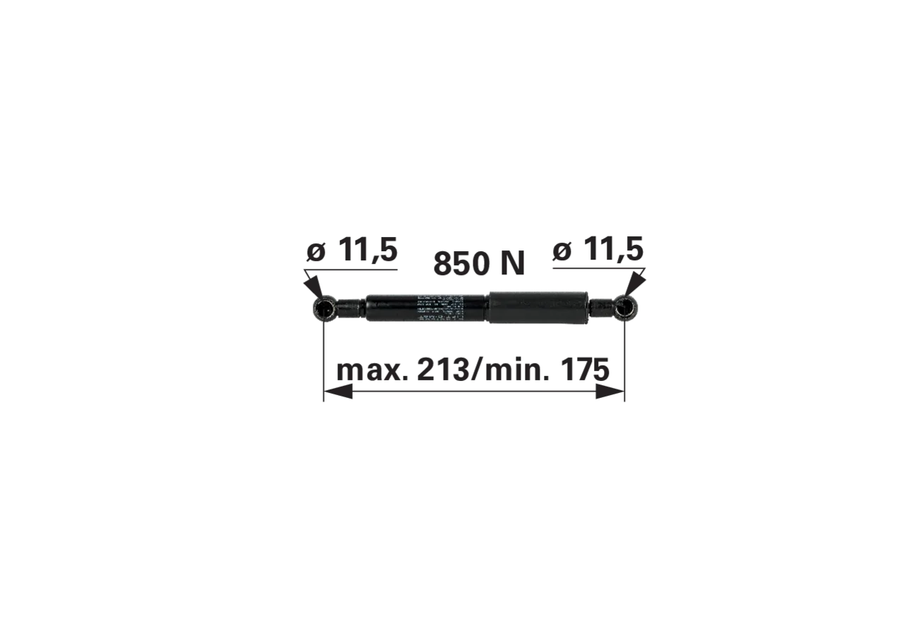 Stabilus Gasdruckfeder für Tür anstelle von CNH 51658504 Stabilus