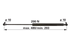 Stabilus Gasdruckfeder für Türe 200 N Länge 480 mm Stabilus