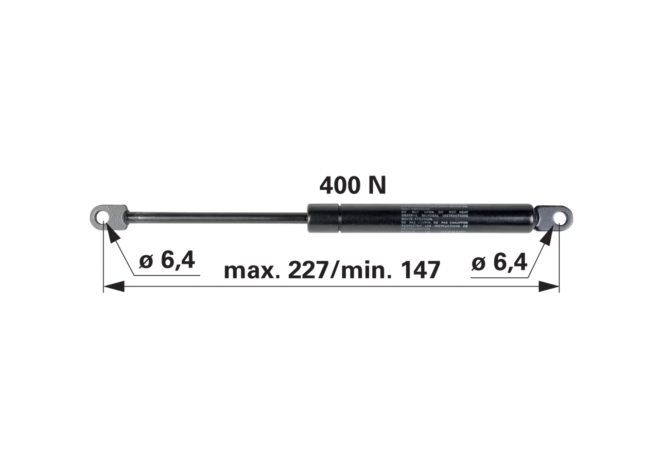 Stabilus Gasdruckfeder für Motorhaube passend für Massey Ferguson 4274598M1 Stabilus