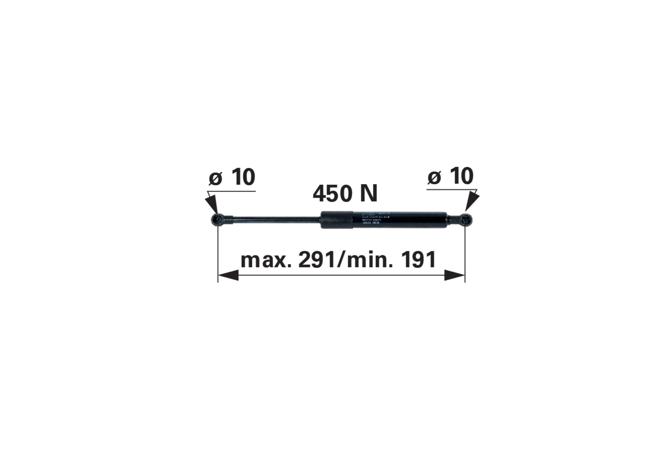 Stabilus Gasdruckfeder für Massey Ferguson ACW0034170 Stabilus
