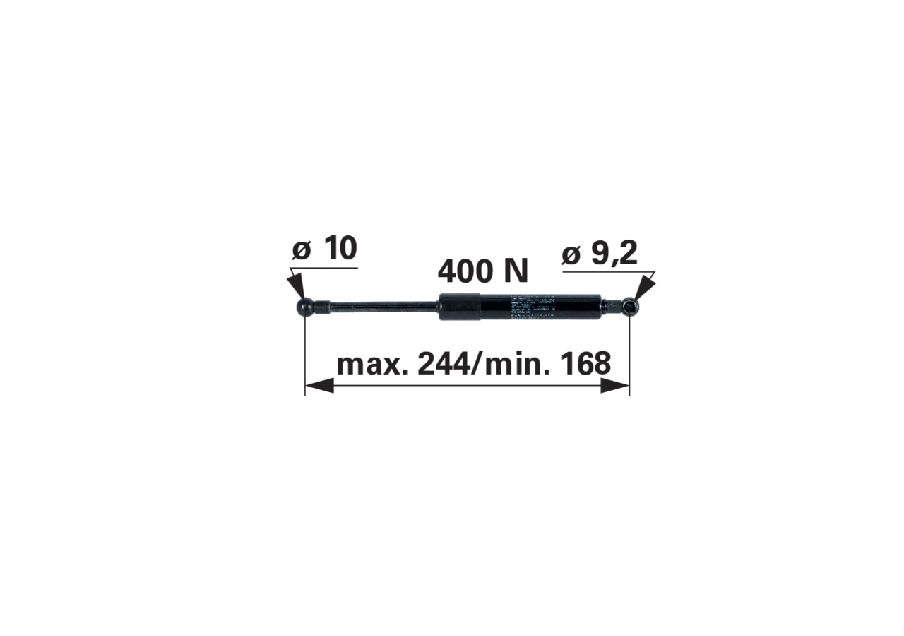 Stabilus Gasdruckfeder für Massey Ferguson Tür anstelle ACX4334200 Stabilus