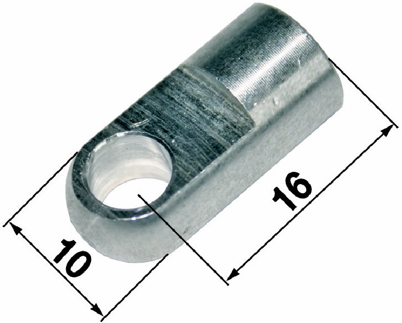 Lasche Loch-ø 6,1 mm, Laschenstärke 6 mm, Gewinde M6 GartenShop24 - Hochwertige Gartengeräte