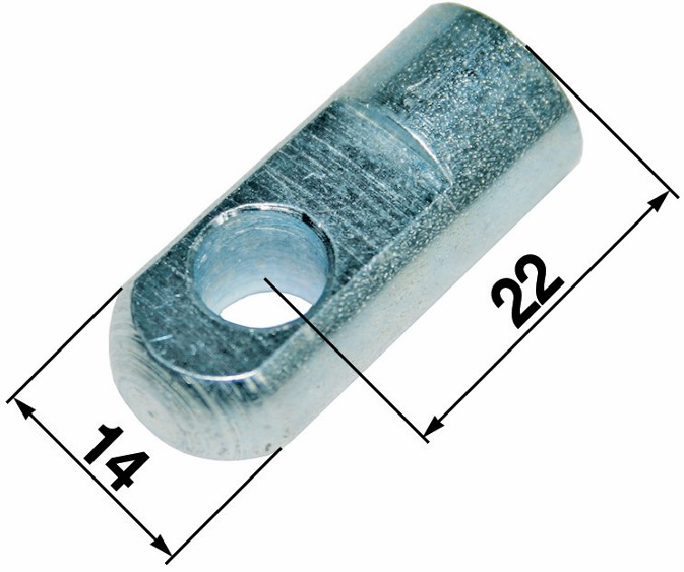 Lasche Loch-ø 8,1 mm, Laschenstärke 10 mm, Gewinde M6 GartenShop24 - Hochwertige Gartengeräte