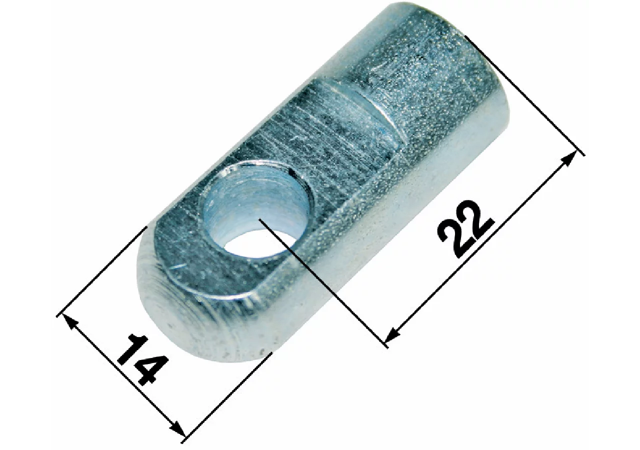 Lasche Loch-ø 8,1 mm, Laschenstärke 10 mm, Gewinde M6 GartenShop24 - Hochwertige Gartengeräte