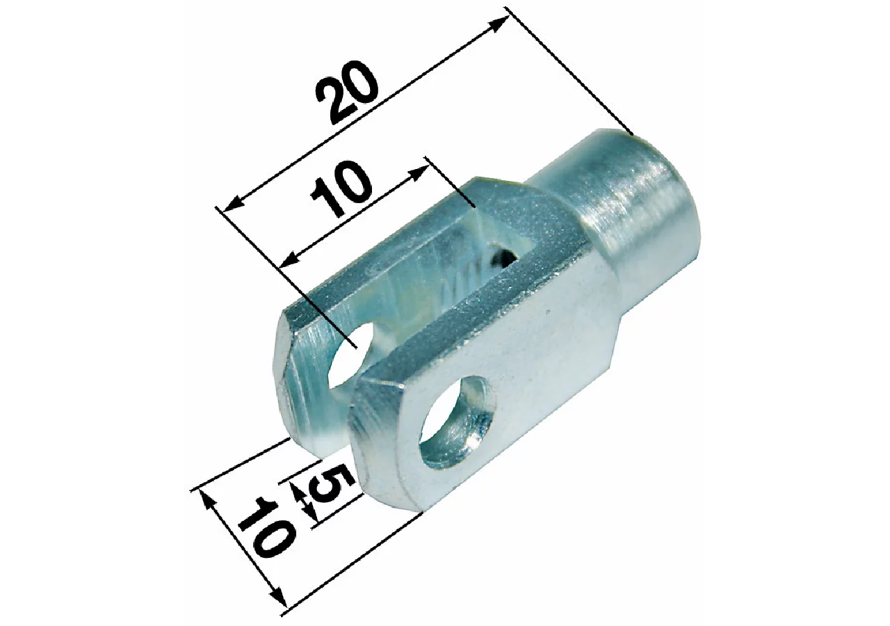 Gabel Loch-ø 5 mm, Gewinde M6 GartenShop24 - Hochwertige Gartengeräte