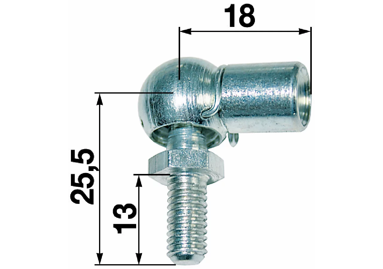 Winkelgelenk Gewinde M6/M6 GartenShop24 - Hochwertige Gartengeräte