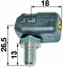 Winkelgelenk PVC Innengewinde M6/Aussengewinde M8 GartenShop24 - Hochwertige Gartengeräte