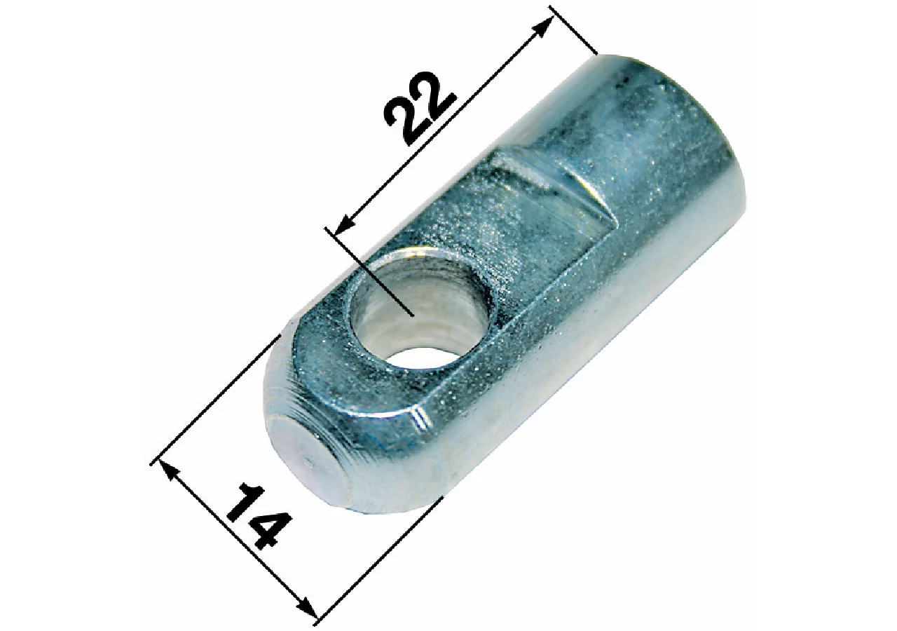 Lasche Loch-ø 8,1 mm, Laschenstärke 10 mm, Gewinde M8 GartenShop24 - Hochwertige Gartengeräte
