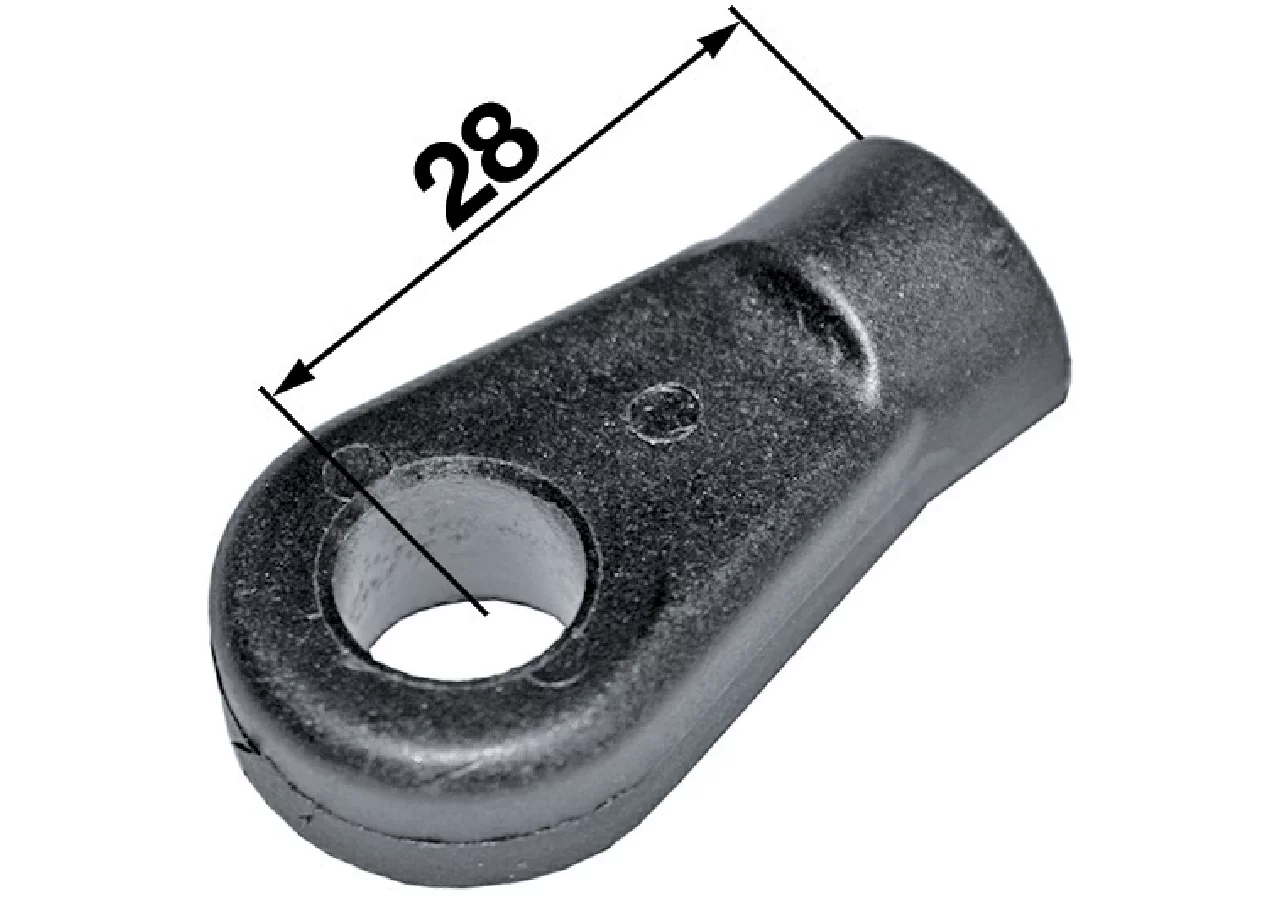 Lasche PVC – Loch-ø 8,1 mm, Laschenstärke 10 mm, Gewinde M8 GartenShop24 - Hochwertige Gartengeräte